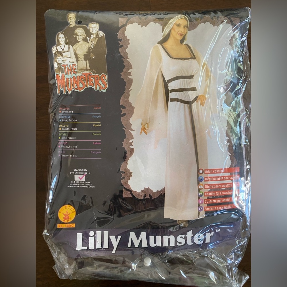 Rubie's Lilly Munster Woman’s Costume - White and Black